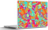 Laptop sticker - 10.1 inch - Lavalamp - Regenboog - Patronen - Hippie - 25x18cm - Laptopstickers - Laptop skin - Cover