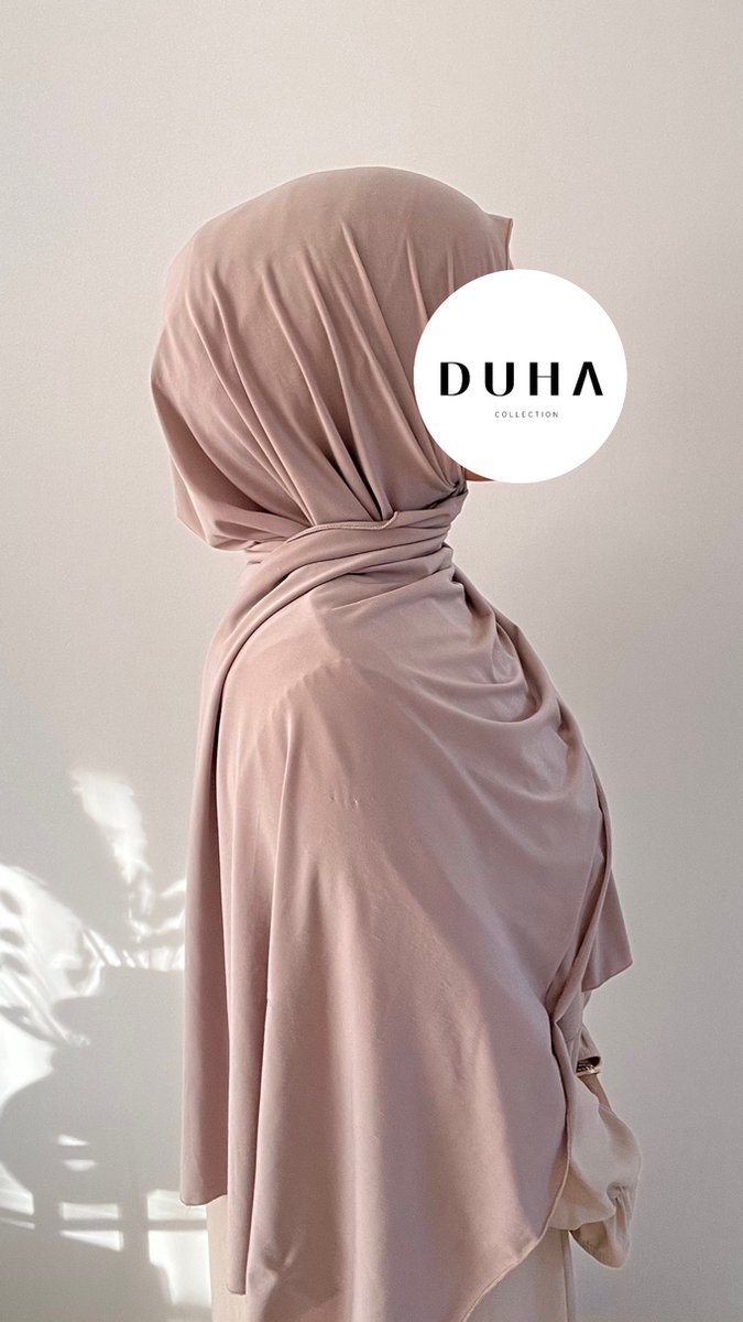 voorkomen Fobie Proberen Premium Jersey Hijab - Strech Hoofddoek - Beige kleur/ Pearl - Bestseller -  Rekbaar... | bol.com