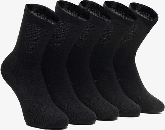 5 paar Osaga sokken - Zwart - Maat 47/49