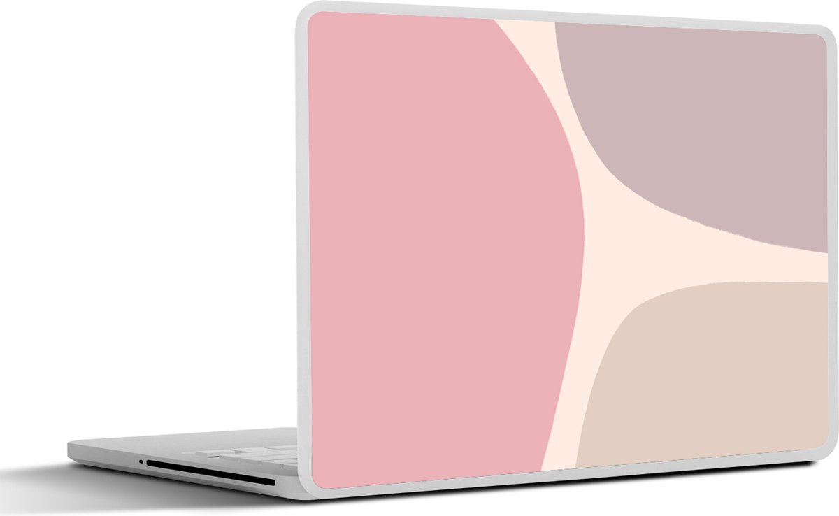 Laptop sticker - 17.3 inch - Design - Pastel - Minimalisme - 40x30cm - Laptopstickers - Laptop skin - Cover