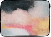 Laptophoes - Abstract - Design - Verf - Pastel - Glitter - Laptop - 13 Inch - Laptop sleeve