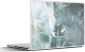 Laptop sticker - 12.3 inch - Acrylverf - Structuren - Abstract - 30x22cm - Laptopstickers - Laptop skin - Cover