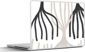 Laptop sticker - 12.3 inch - Lijn - Pastel - Abstract - Patronen - 30x22cm - Laptopstickers - Laptop skin - Cover