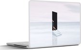 Laptop sticker - 10.1 inch - Vintage - Deur - Abstract - 25x18cm - Laptopstickers - Laptop skin - Cover
