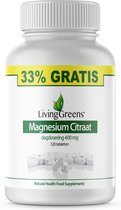 LivingGreens-Magnesium citraat 400mg -240+80 Gratis-voor spieren en botten-tegen krampen