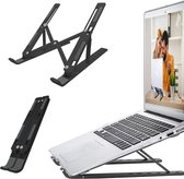 Verstelbare Ergonomische Laptop/Notebook Standaard Universeel - Kunststof - Zwart