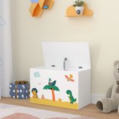 Boîte à speelgoed Oleiros 40x60x30 cm motif dinosaure