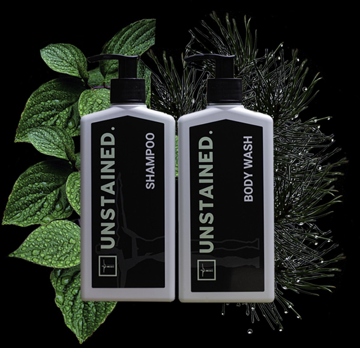 UNSTAINED. - Mannen Shampoo (250ml) & Body Wash (250ml) - Vrij van SLS, Parabenen en Microplastic