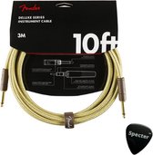 Fender Deluxe Series Gitaar Kabel met Specter Plectrum 3Meter