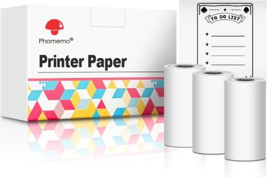 Justitie Bewust worden compleet Phomemo® Fotopapier Voor Fotoprinter/mini pocket Printer - 3 rollen |  bol.com