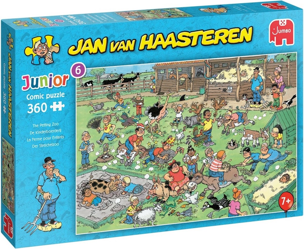 Jan van Haasteren Junior De Kinderboerderij puzzel - 360 stukjes - Kinderpuzzel