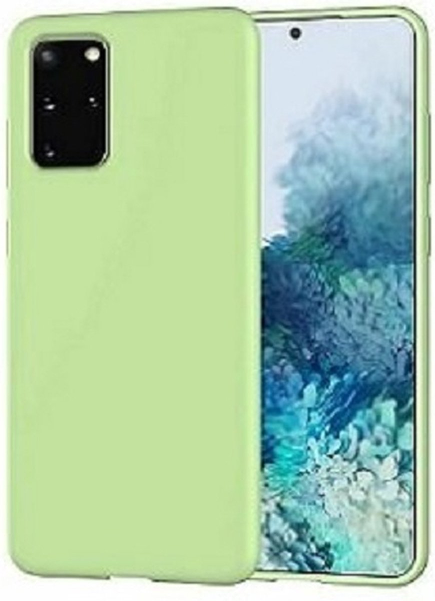 Samsung S20 Plus Siliconen Hoesje Pastelkleur Licht Groen