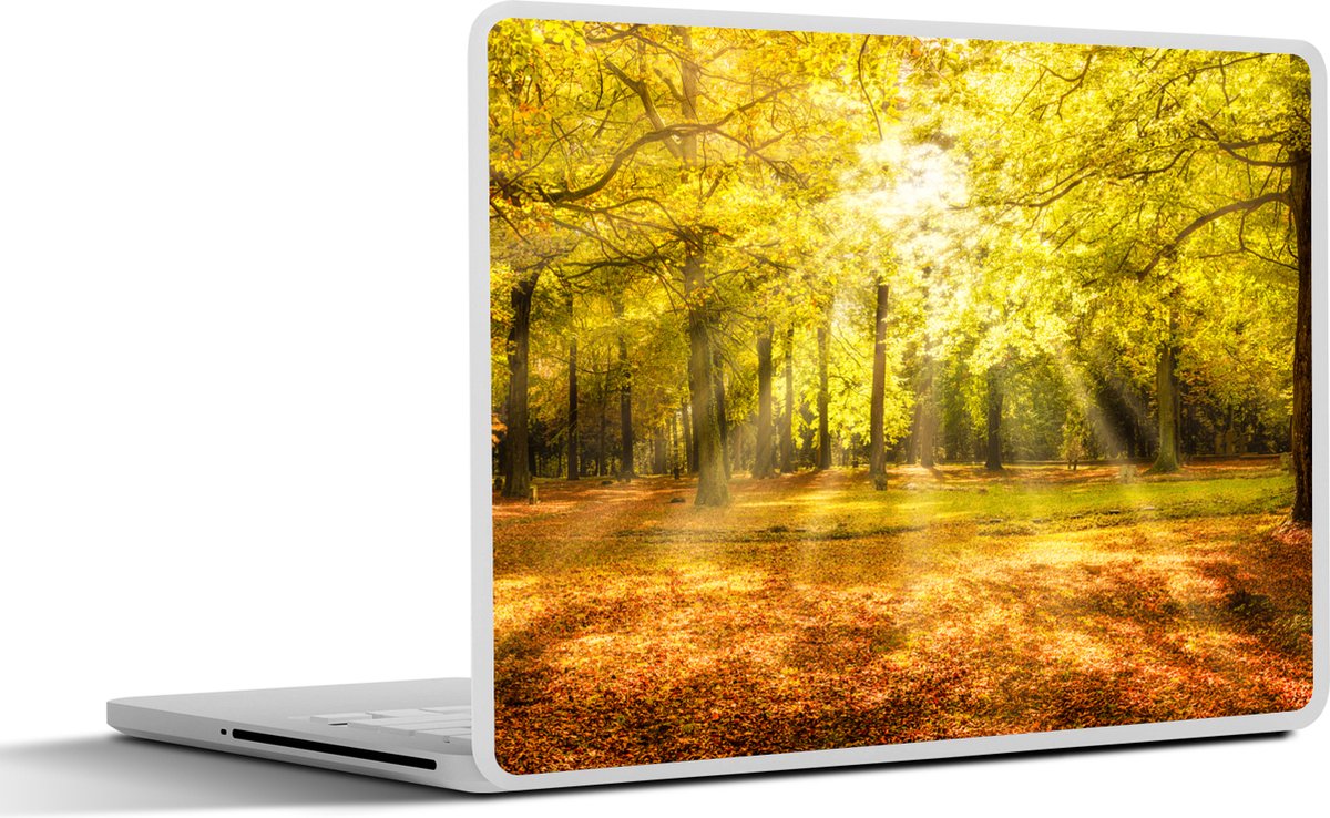 Laptop sticker - 15.6 inch - Boom - Natuur - Zon - Landschap - Bos - 36x27,5cm - Laptopstickers - Laptop skin - Cover