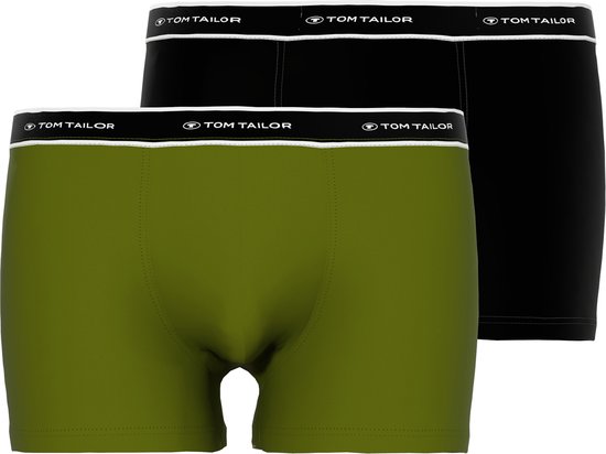 TOM TAILOR heren boxer kort (2-pack) - donkergroen - Maat: XL