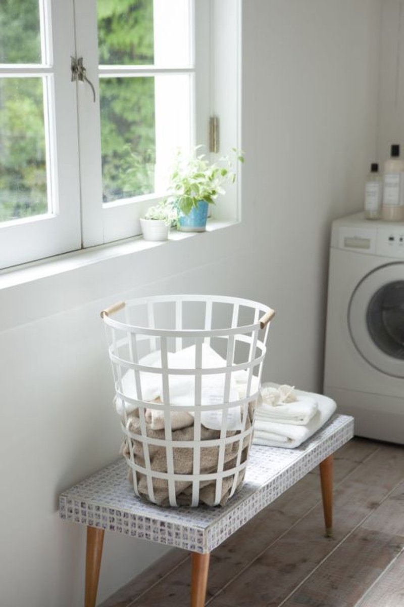 Goedkoopste Yamazaki Wasmand Rond - Tosca - Wit