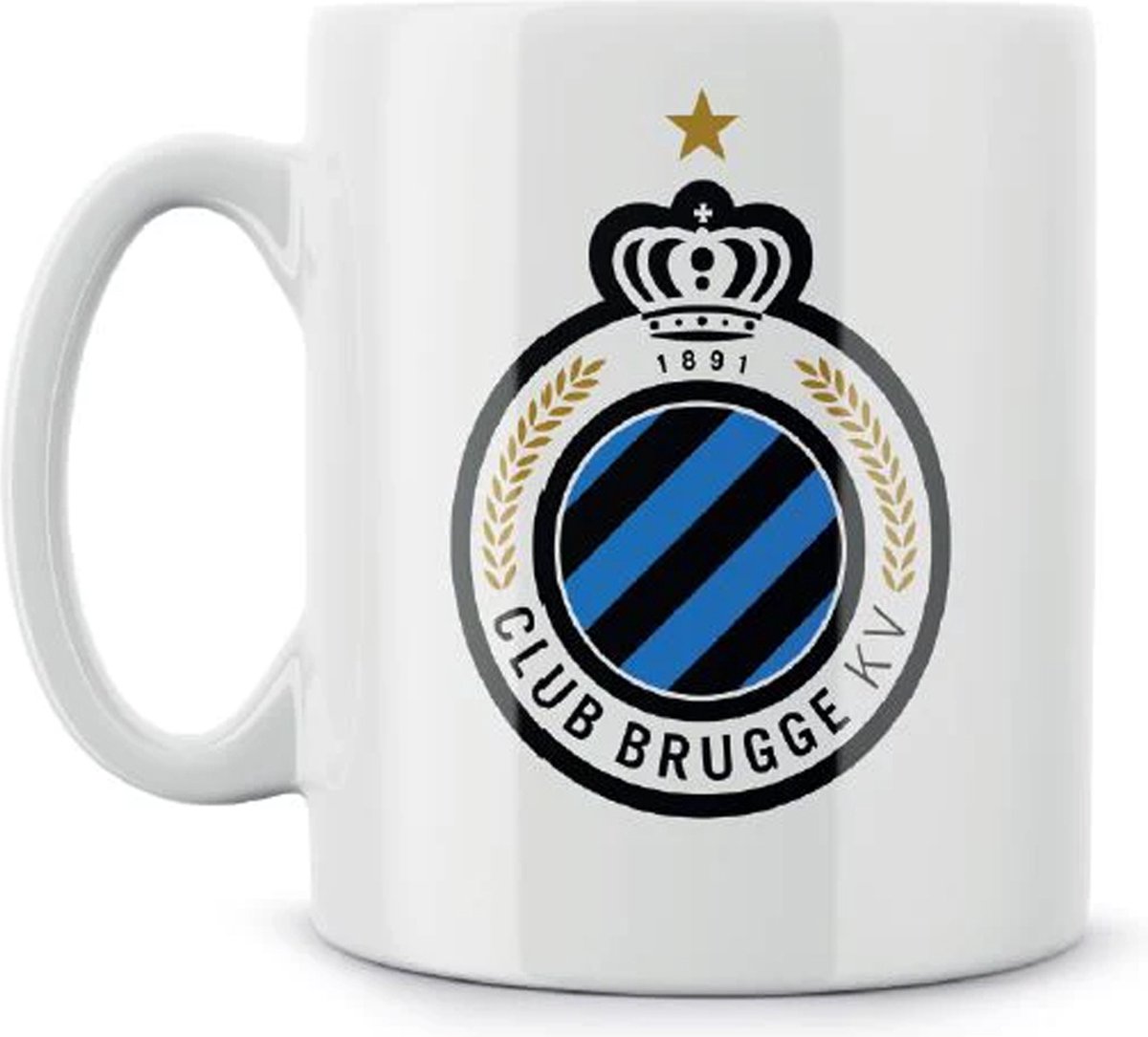 Club Brugge tas - mok logo wit