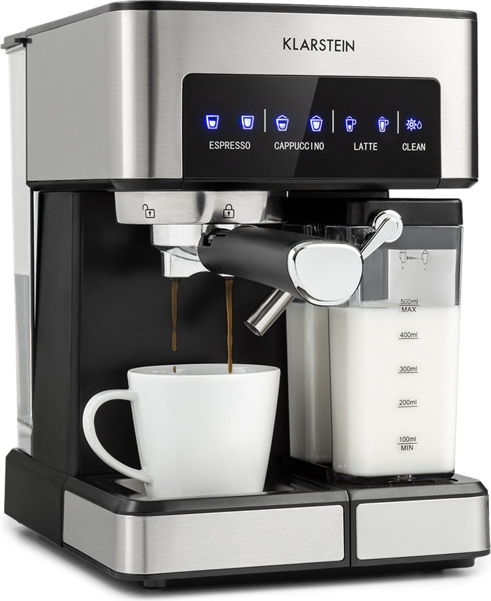 Machine à Espresso Klarstein Arabica Comfort - 1350W - 20 Bar - 1,8L |  bol.com