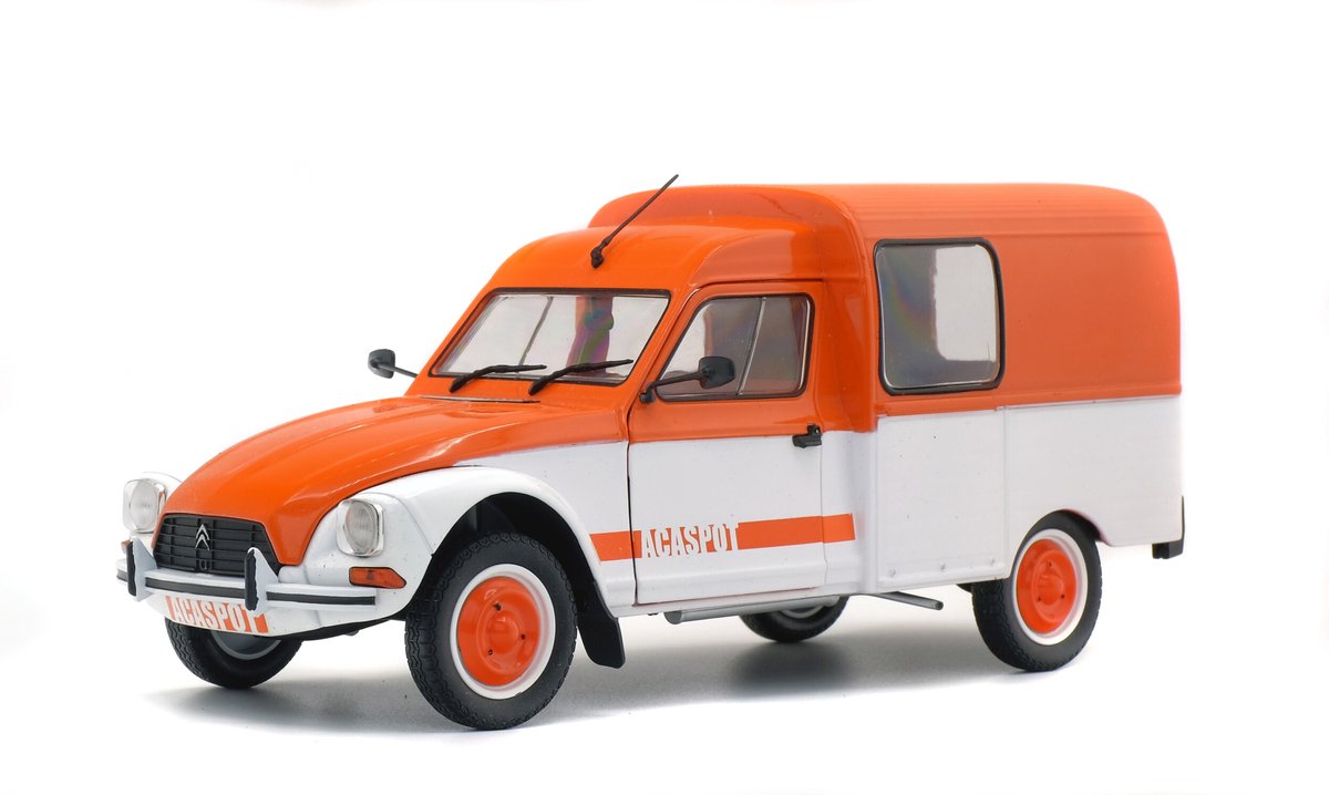 Citroën Acadiane (Acaspot) (Oranje) (24cm) 1/18 Solido {Modelauto - Schaalmodel - Model auto}