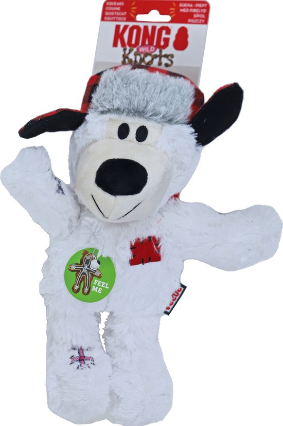 Kong kerst Holiday wild knot bear m/l