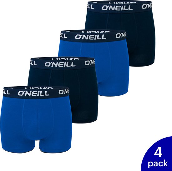 4-Pack O'Neill Heren Boxershorts 901002-4749 - Blauw / Marine - Maat XL