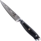 Couteau d'office Homizu - 9cm - VG-10 couteau damas/G10 - noir - coffret