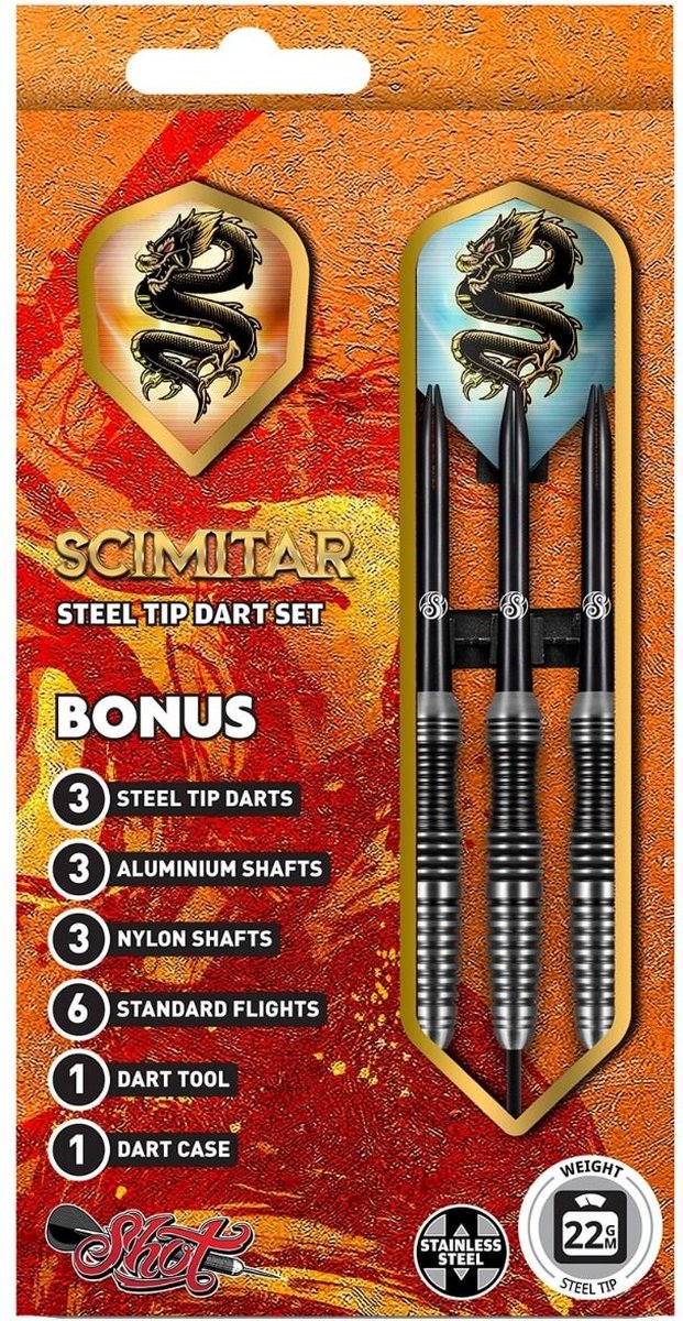 Shot Scimitar Stainless Steel - 22 Gram