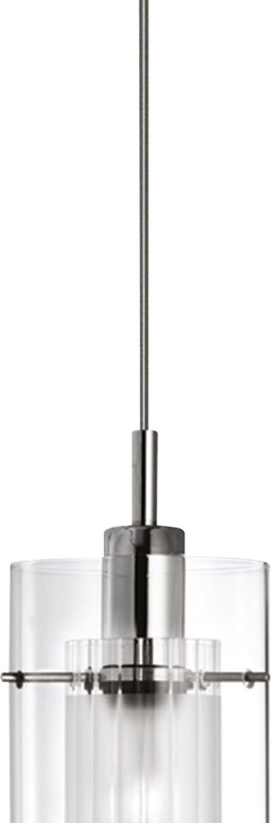 Landelijke Hanglamp - Bussandri Exclusive - Metaal - Landelijk - E14 - L: 13cm - Voor Binnen - Woonkamer - Eetkamer - Zilver