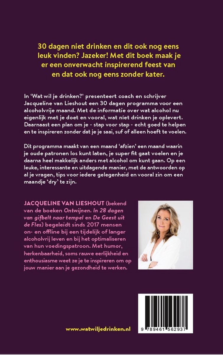 Wat wil je drinken? - back cover