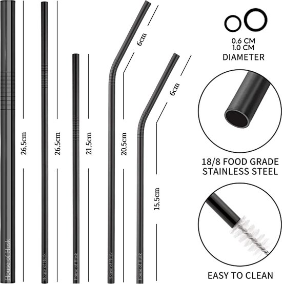 6 stuks vervangende rietjes voor Stanley Adventure Travel Tumbler, herbruikbare doorzichtige rietjes met reinigingsborstel, compatibel met Stanley 40 30oz Stanley Cup Stanley waterkan BPA-vrij