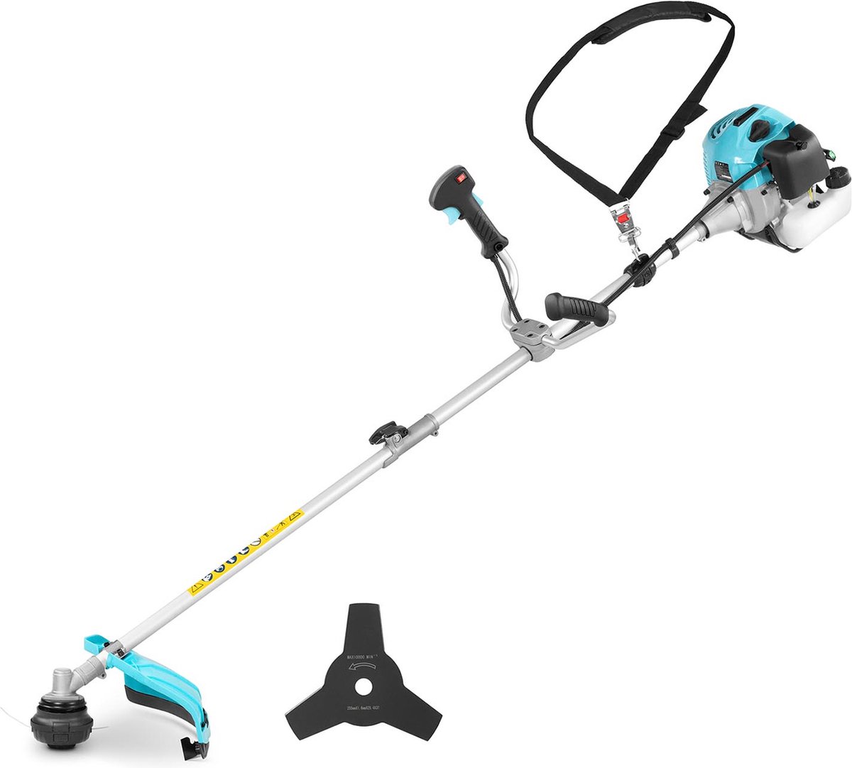 hillvert Grastrimmer - 8120 tpm - 1.63 kW - Stalen mes / nylon snijder