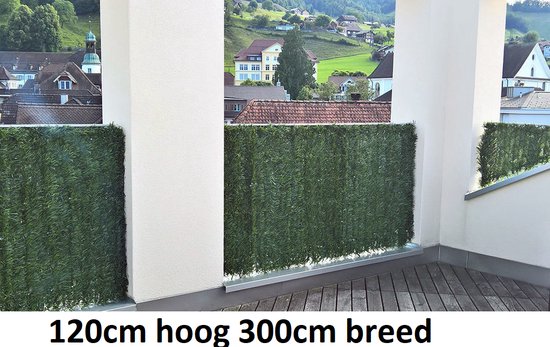 Haie artificielle Paravent de jardin Paravent de balcon If Vert 120cm x  300cm | bol.com