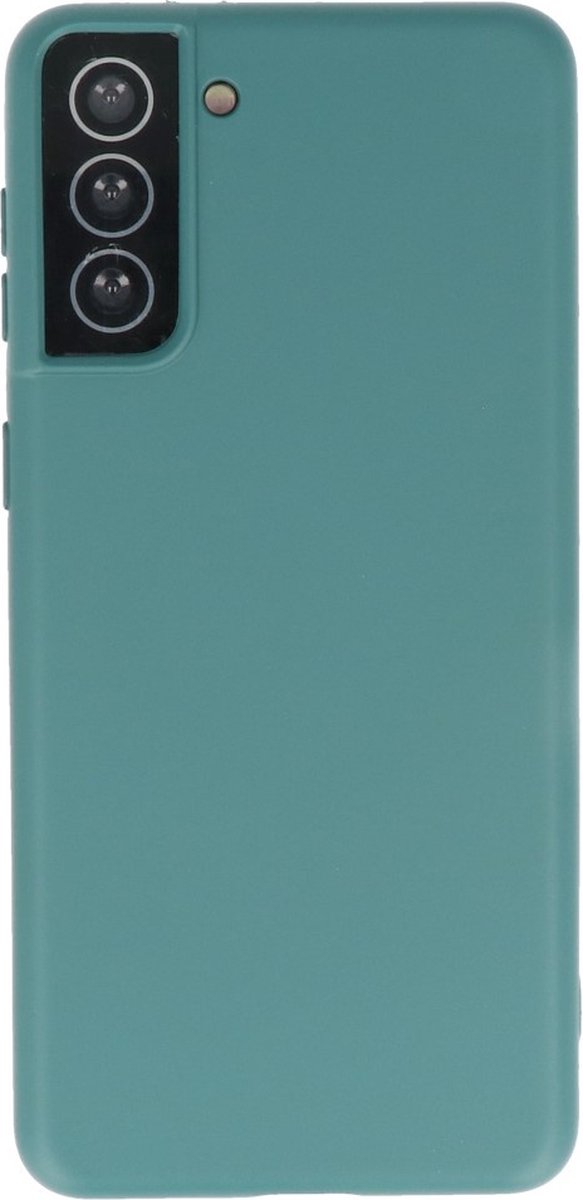 Hoesje 2.0mm Dikke Siliconen Back Cover Kleur Groen geschikt voor Samsung Galaxy S21 Plus