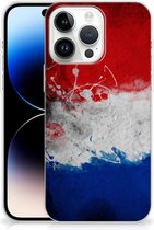 Telefoon Hoesje Geschikt voor iPhone 14 Pro Max Mobiel Case Nederlandse Vlag