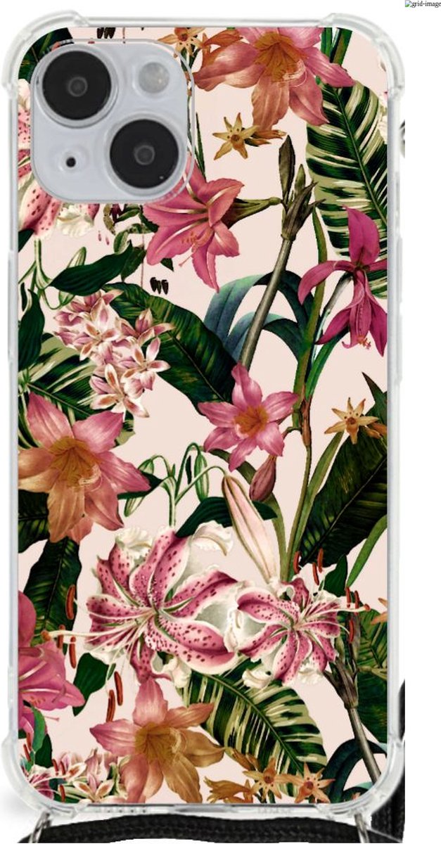 Back Cover voor iPhone 14 Plus Case Flowers