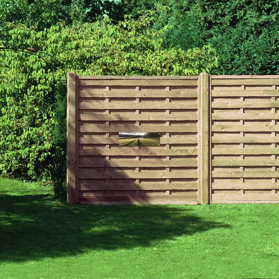 WallClassics - Garden Poster - A Path through the Grain - 60x20 cm Photo sur Garden Poster (décoration murale pour l'extérieur et l'intérieur)