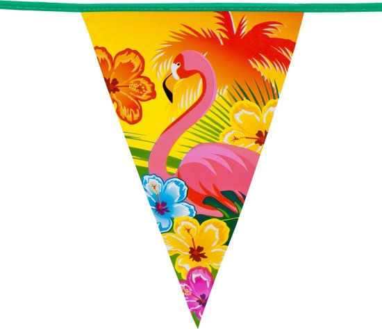 Boland - PE vlaggenlijn Hibiscus - Tropisch - Hawaii - Tuinfeest - Themafeest - Verjaardag