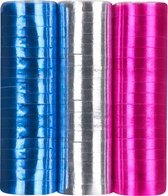 Boland - 3 Papieren serpentines Disco Multikleur - Verjaardag, Kinderfeestje, Carnaval - Glitter & Glamour