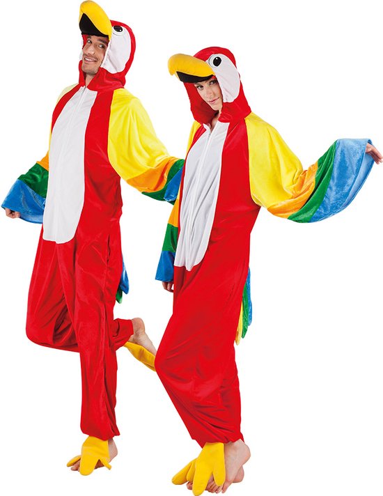 Onesie Volwassenenkostuum Papegaai 
