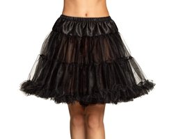 Boland - Petticoat deluxe zwart (M/L) - Volwassenen - Can Can - Prinsen en Prinsessen