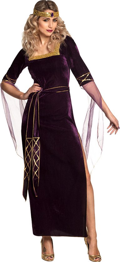 Tenue de dame médiévale violette pour femme - Déguisements adultes
