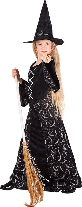 Boland - Kostuum Midnight witch (10-12 jr) - Kinderen - Heks - Halloween verkleedkleding - Heks