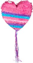 Boland - Trekpiñata Hart roze (L) L - Verjaardag, Kinderfeestje, Themafeest - Prinsen & Prinsessen