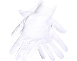 Boland - Paar handschoenen Basic wit Wit - Volwassenen - Unisex - Goochelaar - Glitter and Glamour