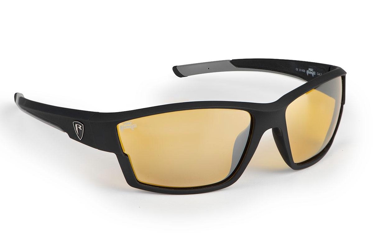 Fox Rage Matt Black / Amber Spiegelglas Zonnebril | Zonnebril