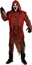 Costume de costume de zombie masque d'halloween rouge gants cape cri