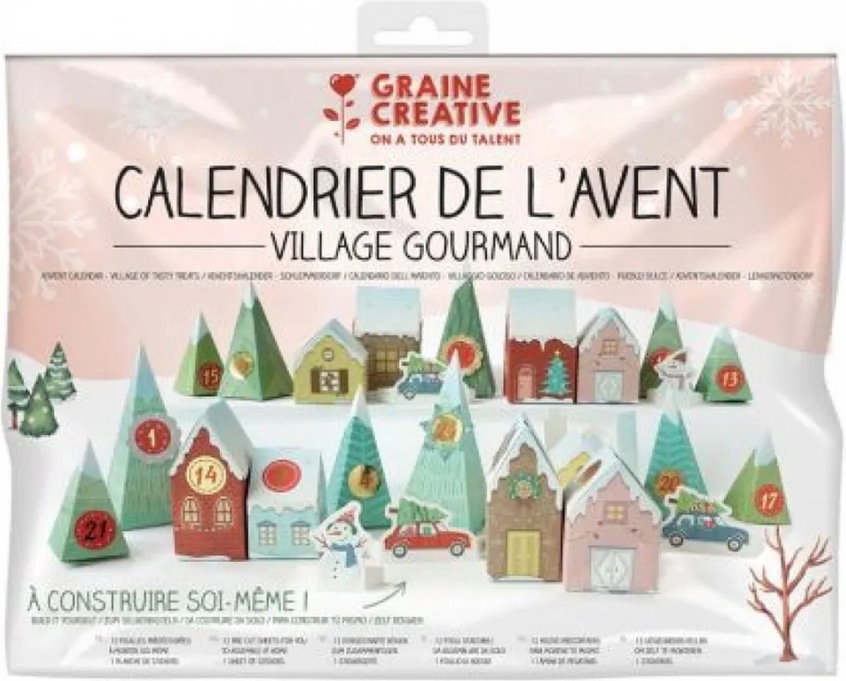 Graine Creative Adventkalender Dorp 33x25 cm