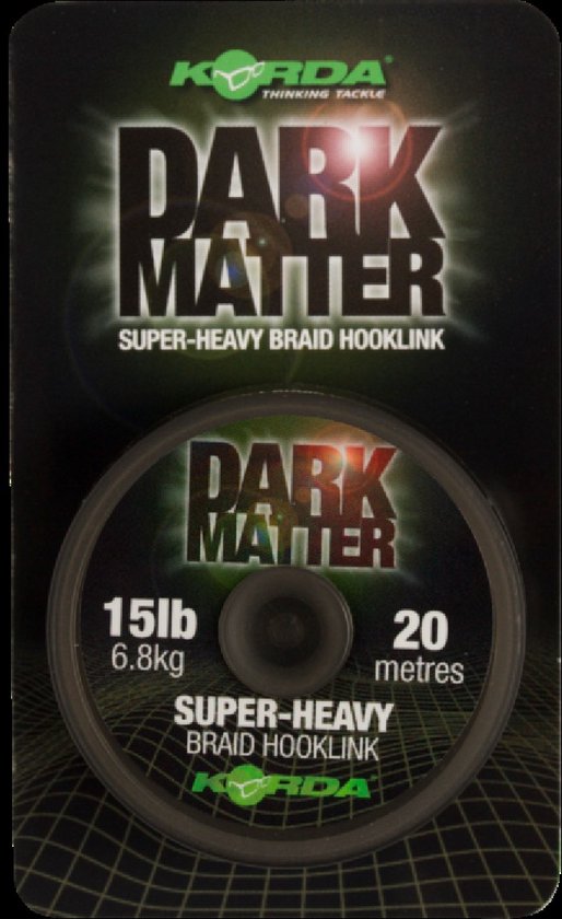 Korda Dark Matter Braid - 15lb - Zwart - Korda