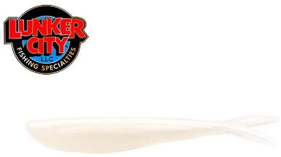 Lunker City Fin-S Fish 4inch / 10Cm 10st. Albino Shad van Lunker City — afbeelding 2