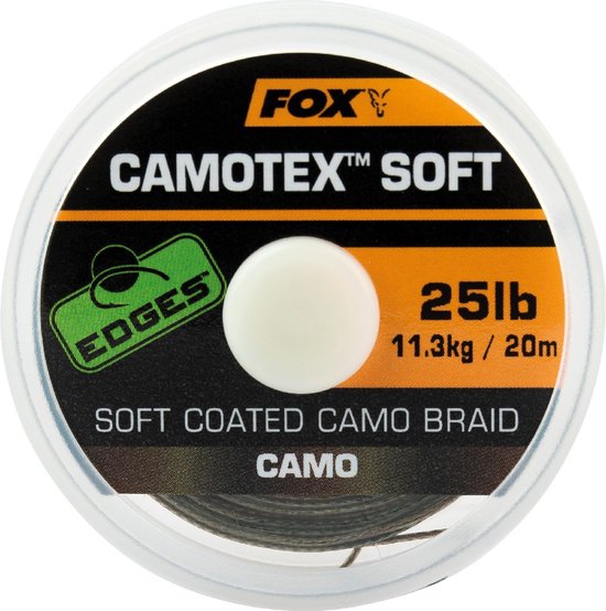 Fox Edges Camotex Soft - Soft Coated Camo Braid 20m - Maat : 20lb van Fox — afbeelding 4