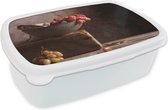 Boîte à Pain Wit - Lunch Box - Boîte à Pain - Rustique - Raisins - Plat - Nature Morte - Fruit - 18x12x6 cm - Adultes